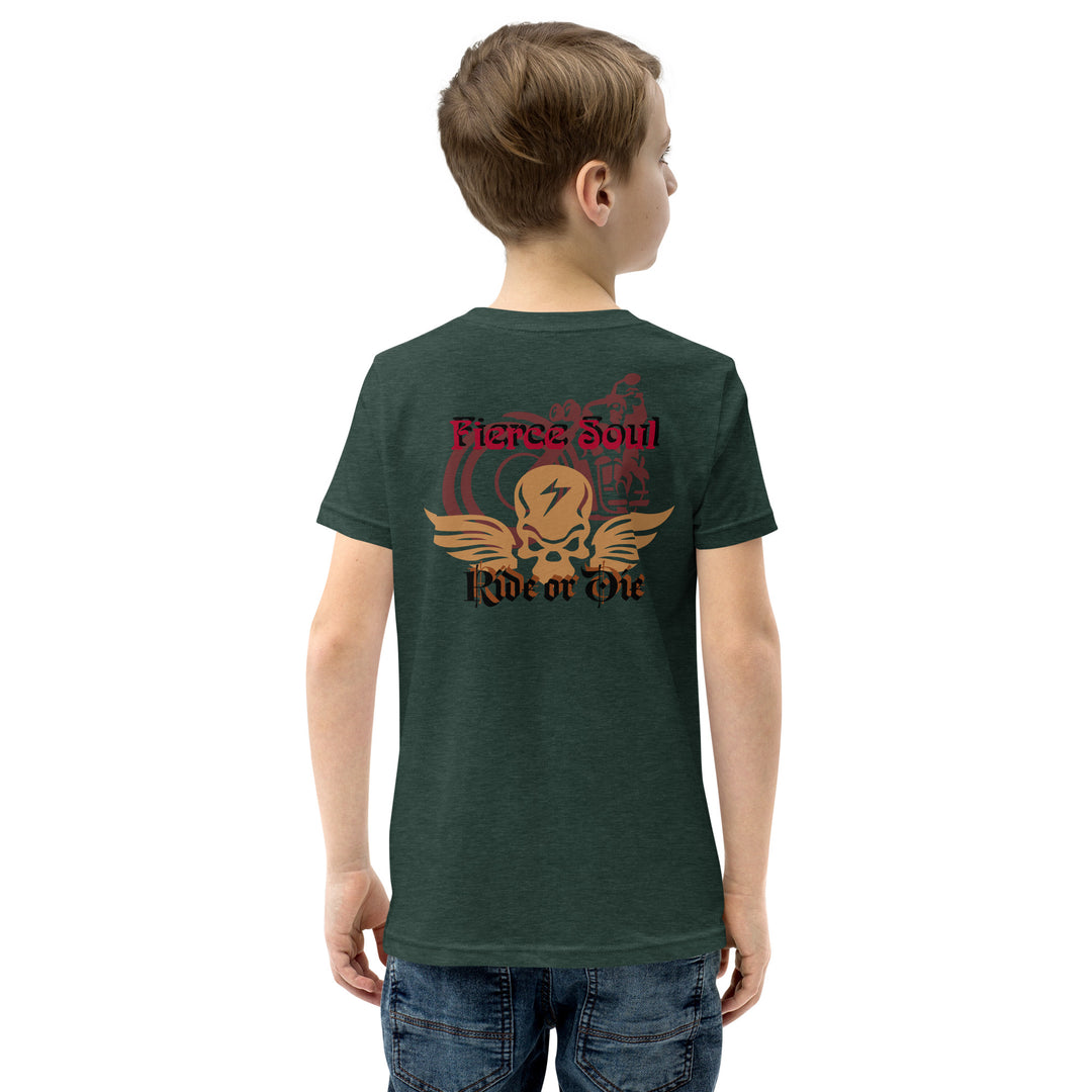 Ride or Die, Fierce Soul Youth Short Sleeve T-Shirt