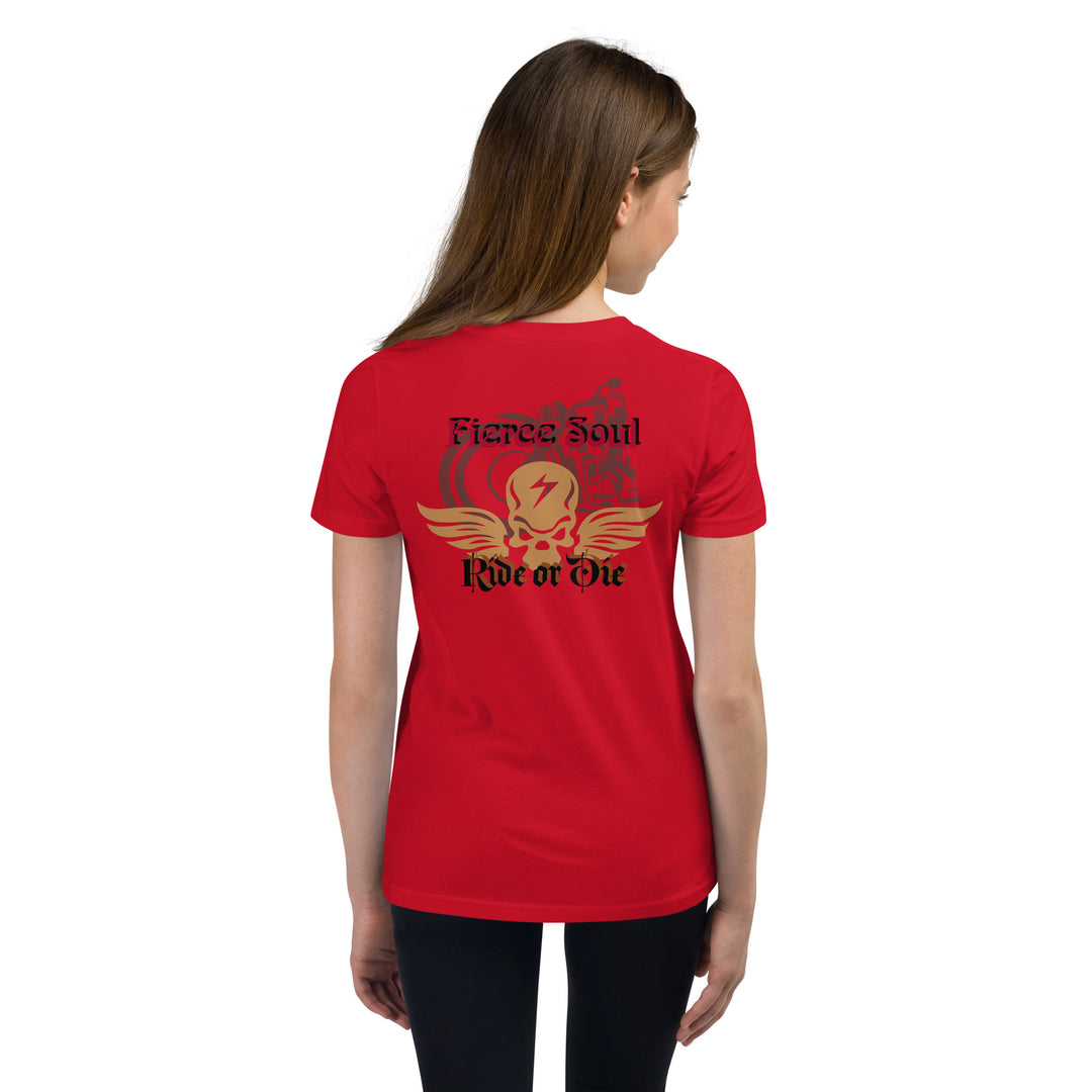 Ride or Die, Fierce Soul Youth Short Sleeve T-Shirt