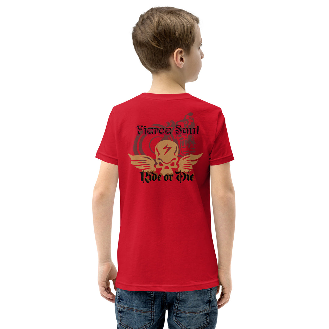 Ride or Die, Fierce Soul Youth Short Sleeve T-Shirt