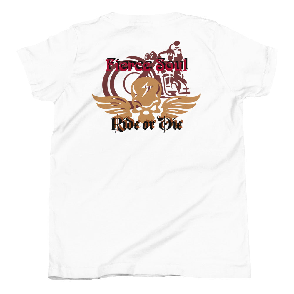 Ride or Die, Fierce Soul Youth Short Sleeve T-Shirt