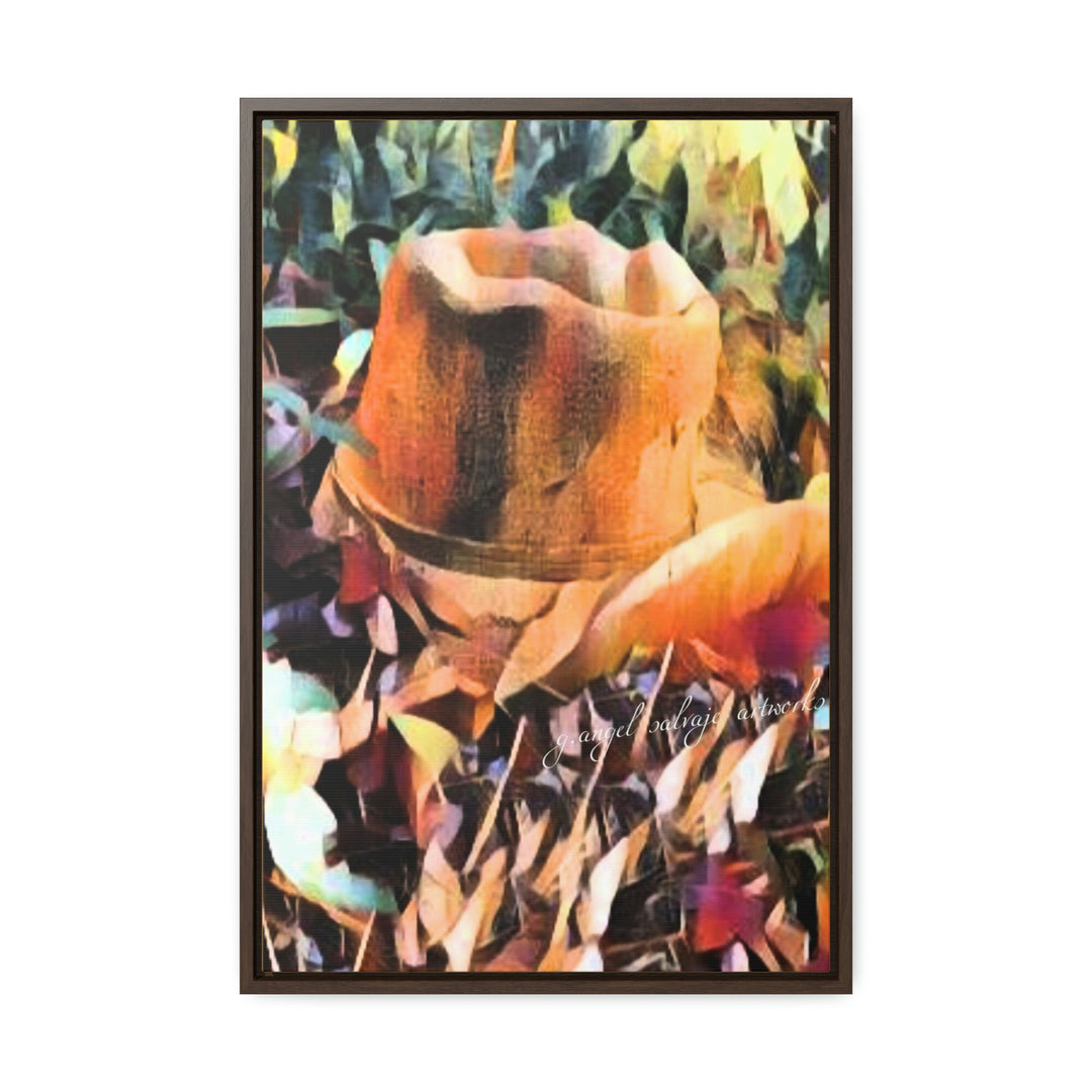A Man's Hat Gallery Canvas Wraps, Vertical Frame