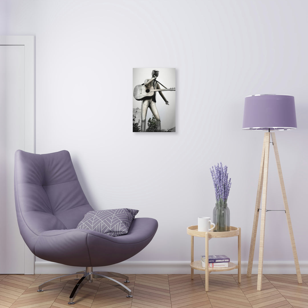 Singing River Sculpture in Black & WhiteAcrylic Prints