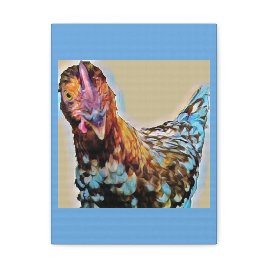 Spot the Hen on Canvas Gallery Wraps