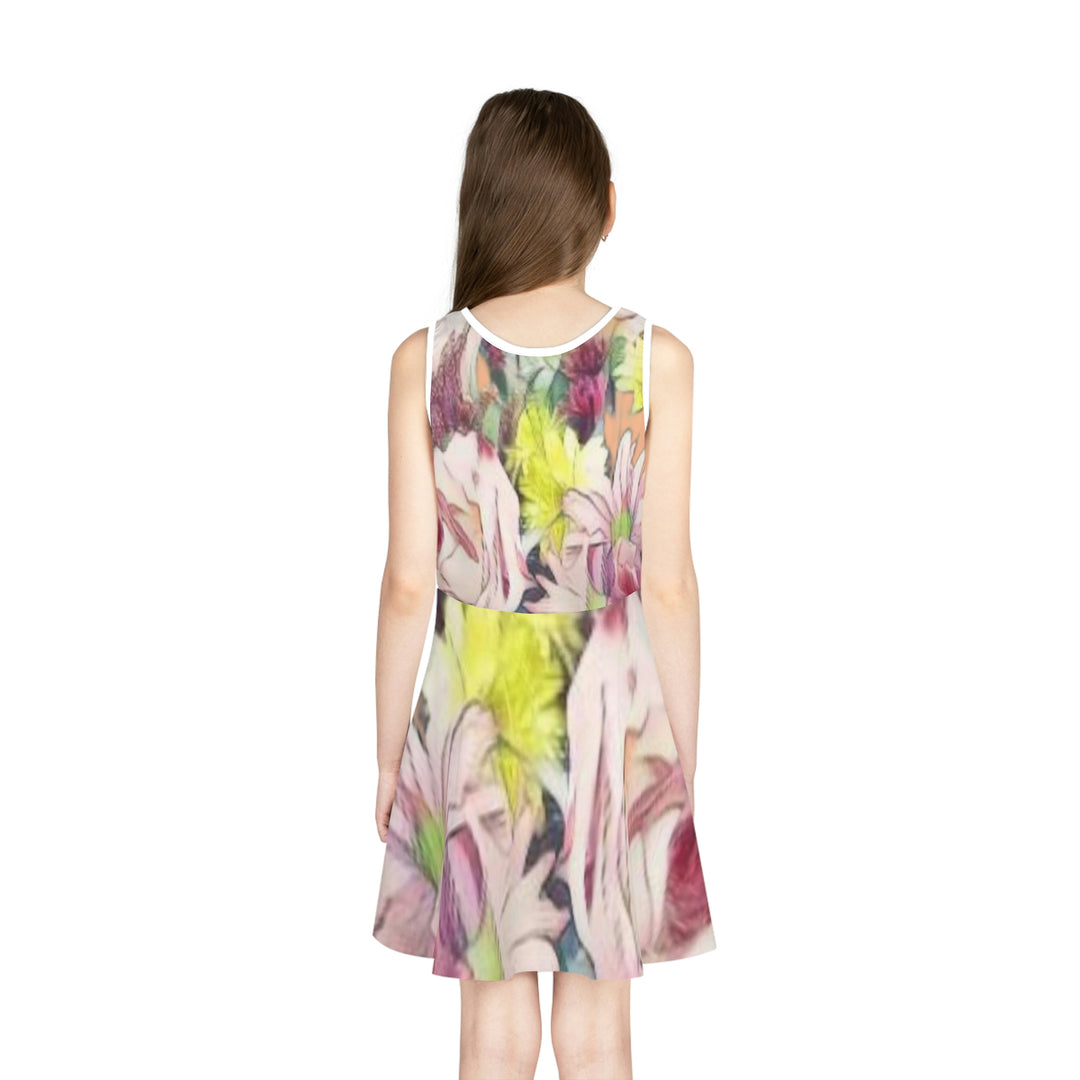 Floral Girls' Sleeveless Sundress (AOP)