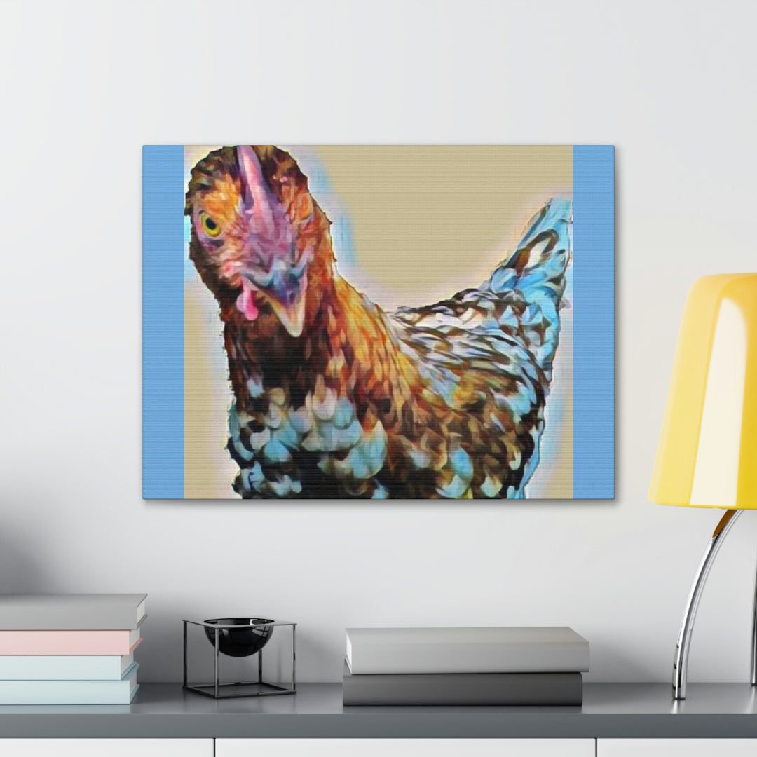 Spot the Hen on Canvas Gallery Wraps