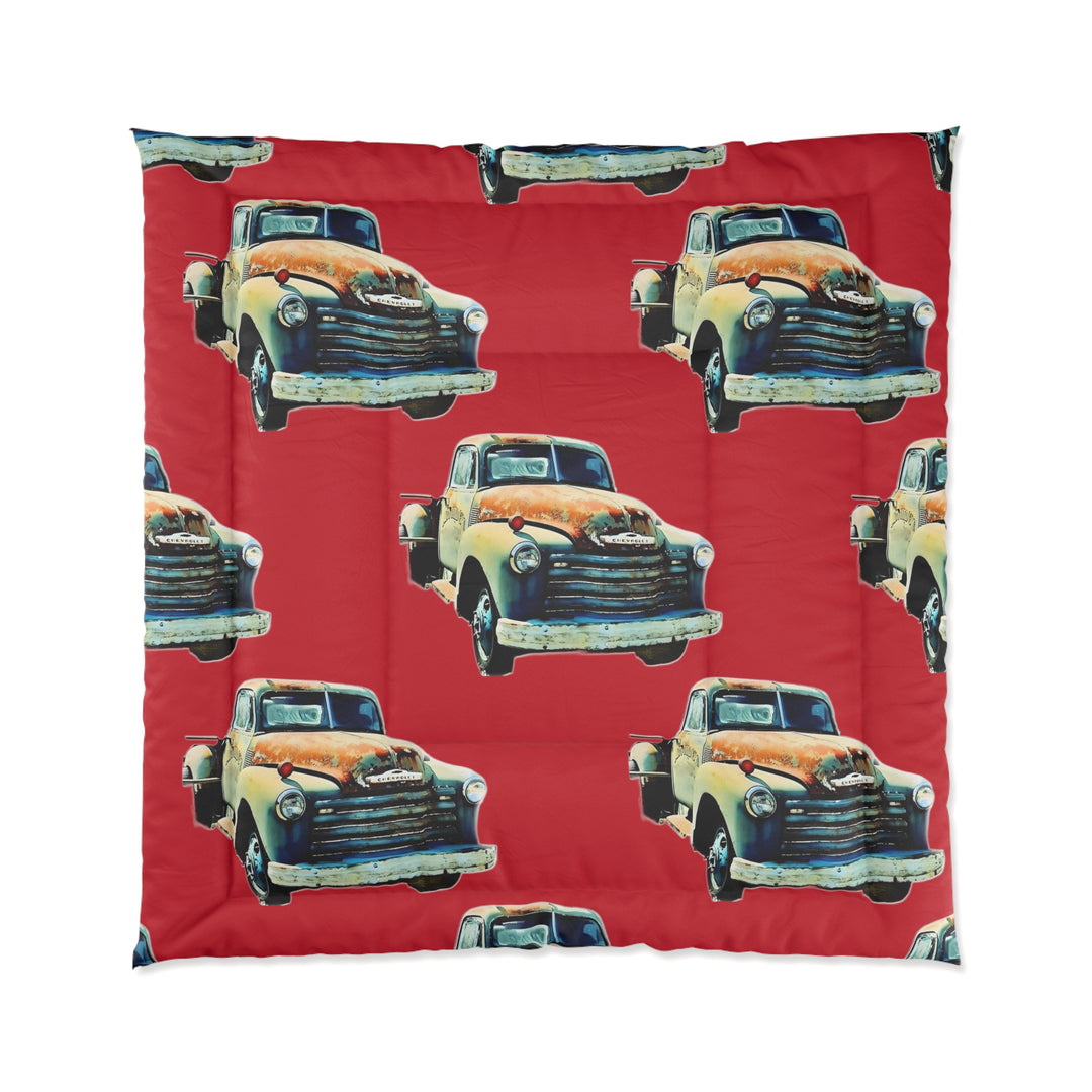 1953 Antique Truck  Red Comforter style 2