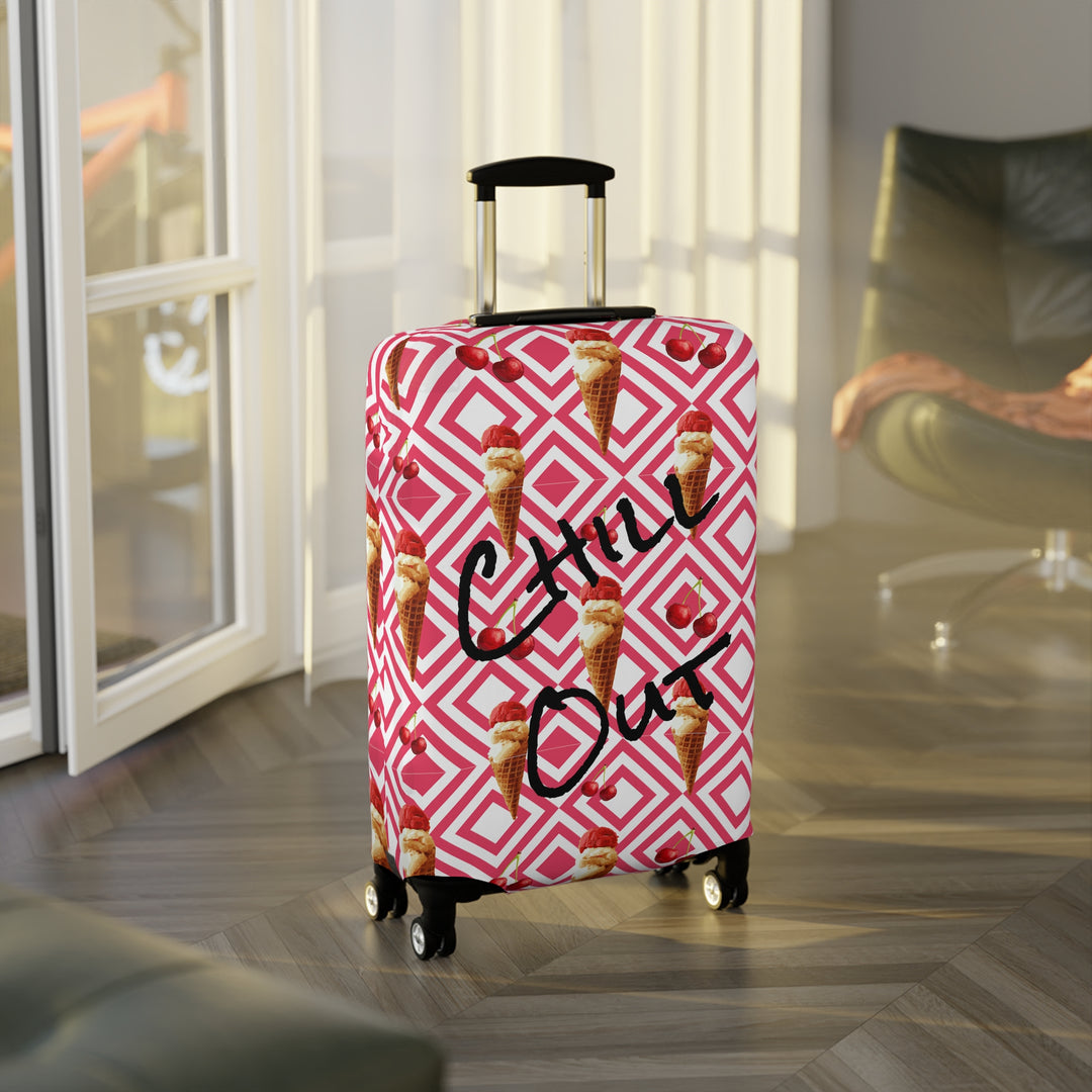 Chill Out , Cool Ice Cream Crowd Luggage Cover