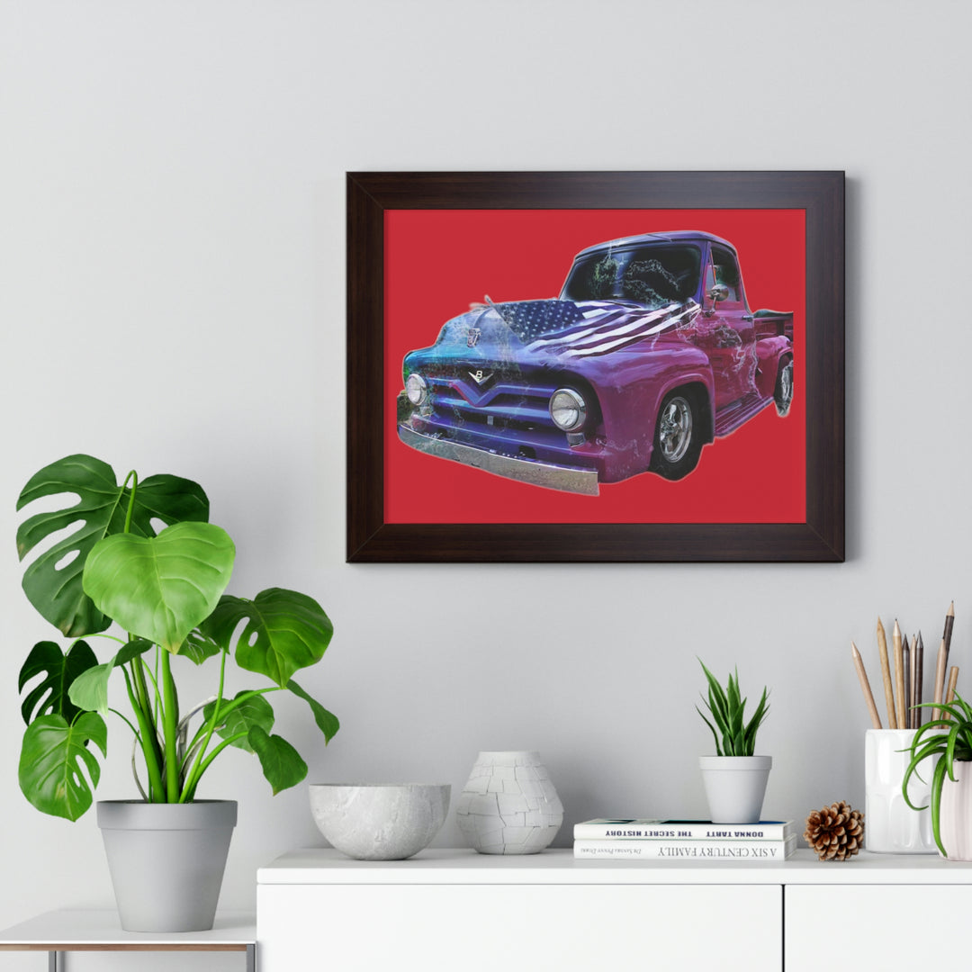 1956 Ford Truck Framed Horizontal Poster