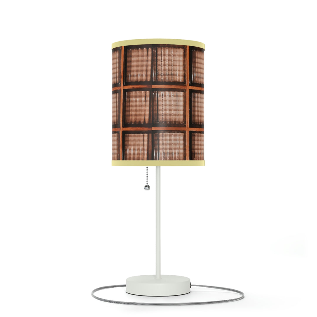 Wood and Glass design Lamp on a Stand, US|CA plug