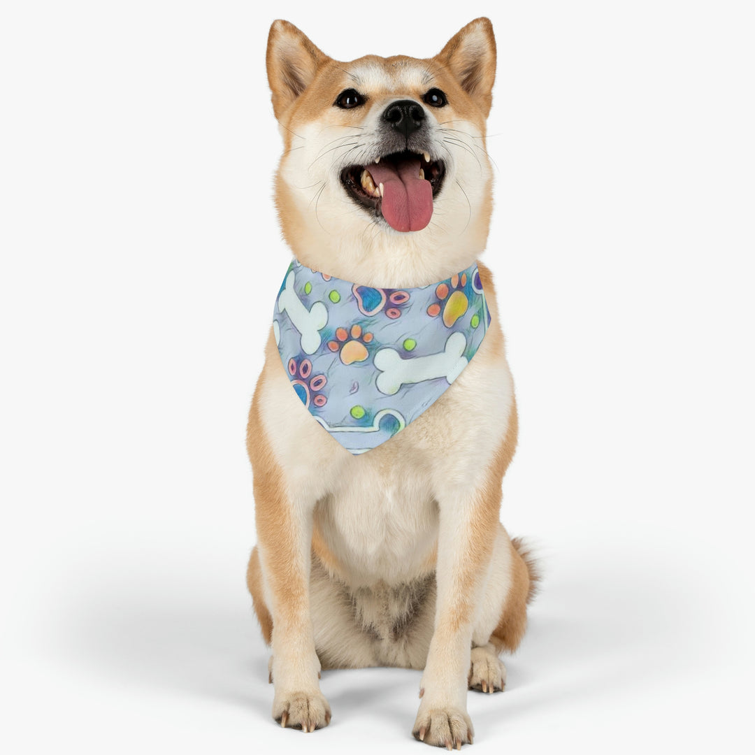 g's cartoon bones Pet Bandana Collar