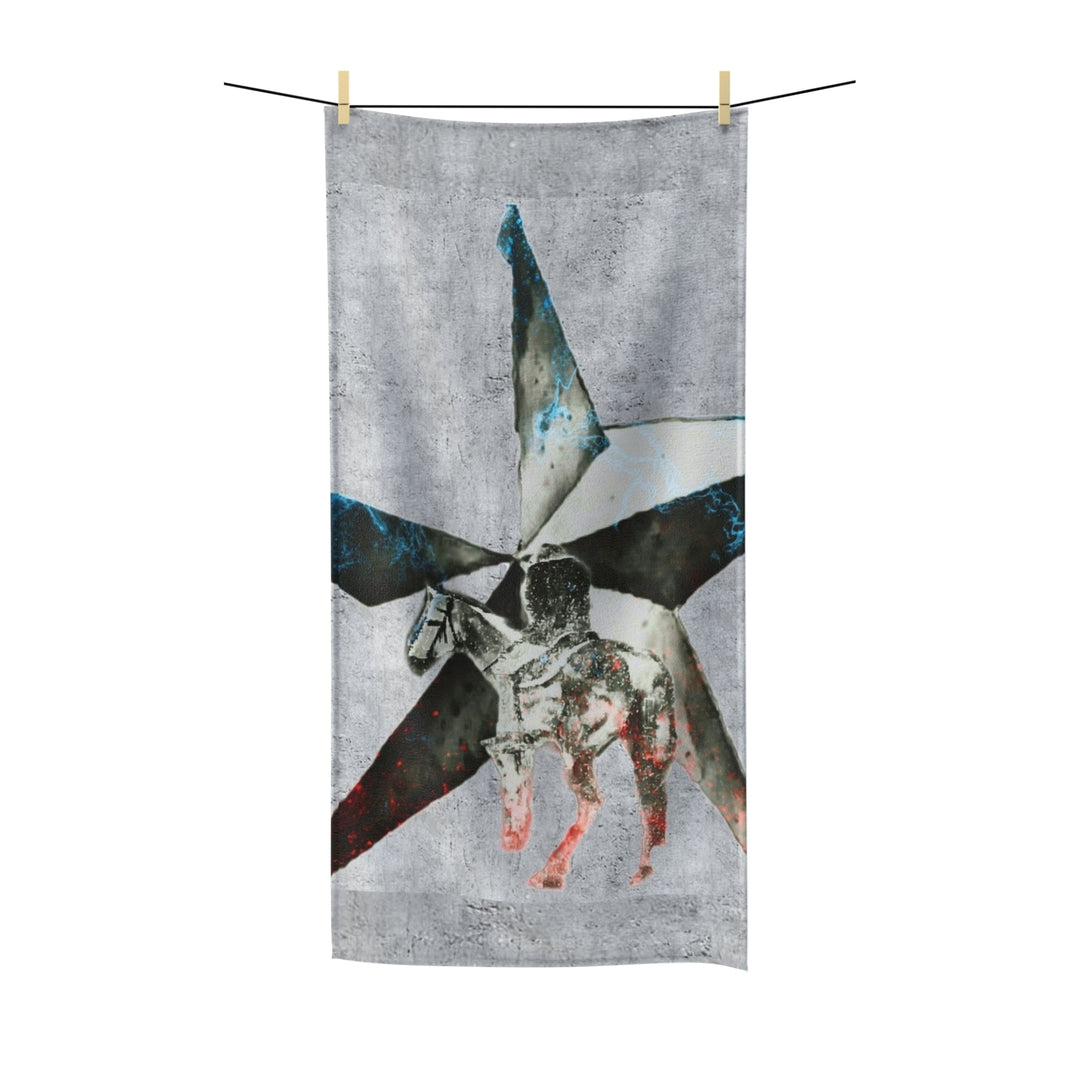Weeping Cowgirl on grey Polycotton Towel