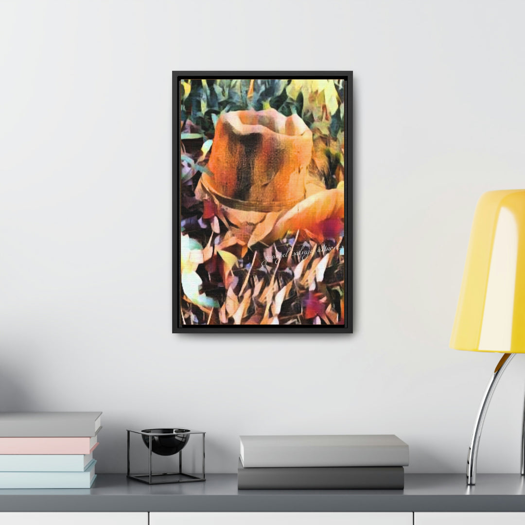 A Man's Hat Gallery Canvas Wraps, Vertical Frame