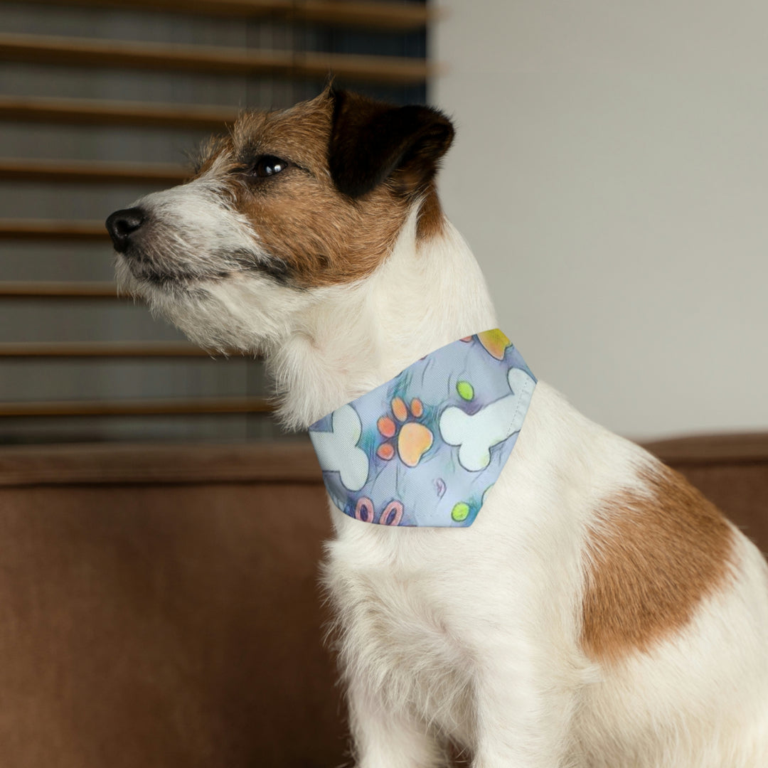g's cartoon bones Pet Bandana Collar