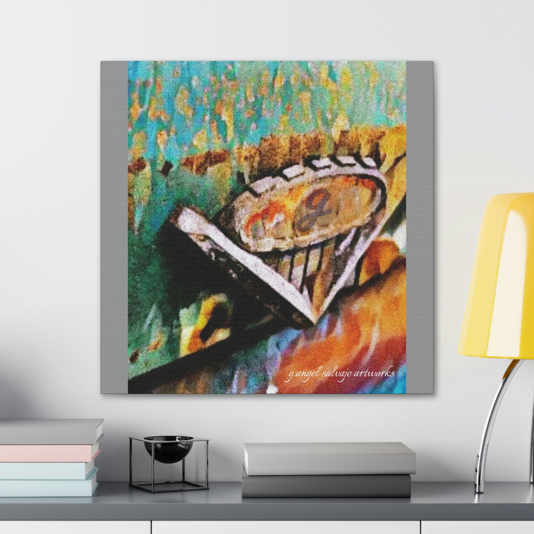g's '63 V6 emblem on Canvas Gallery Wraps