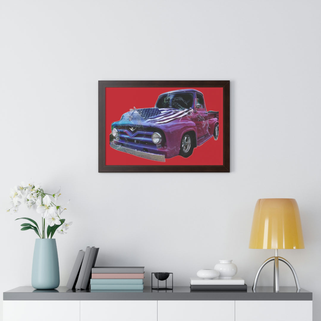 1956 Ford Truck Framed Horizontal Poster