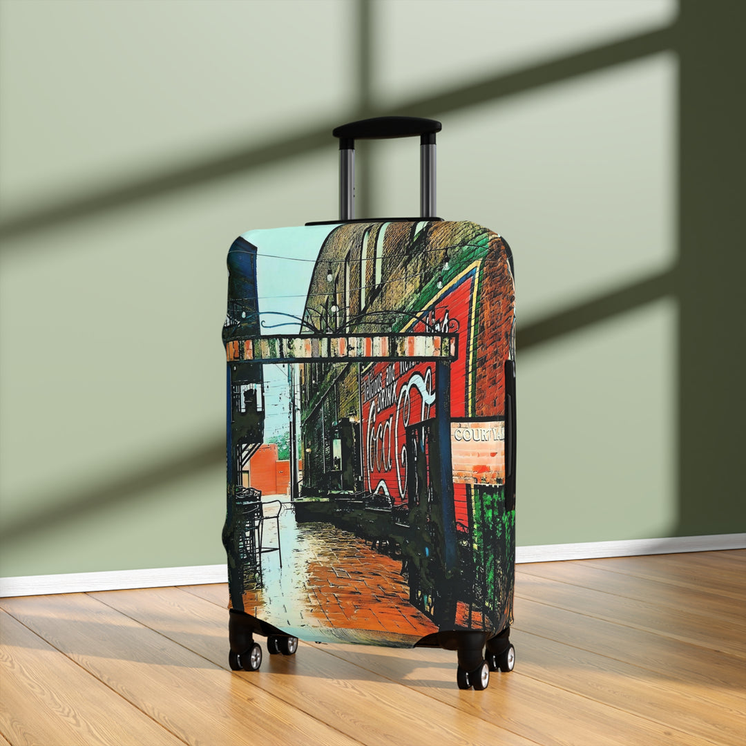 Rockin' Courtyard Luggage Cover