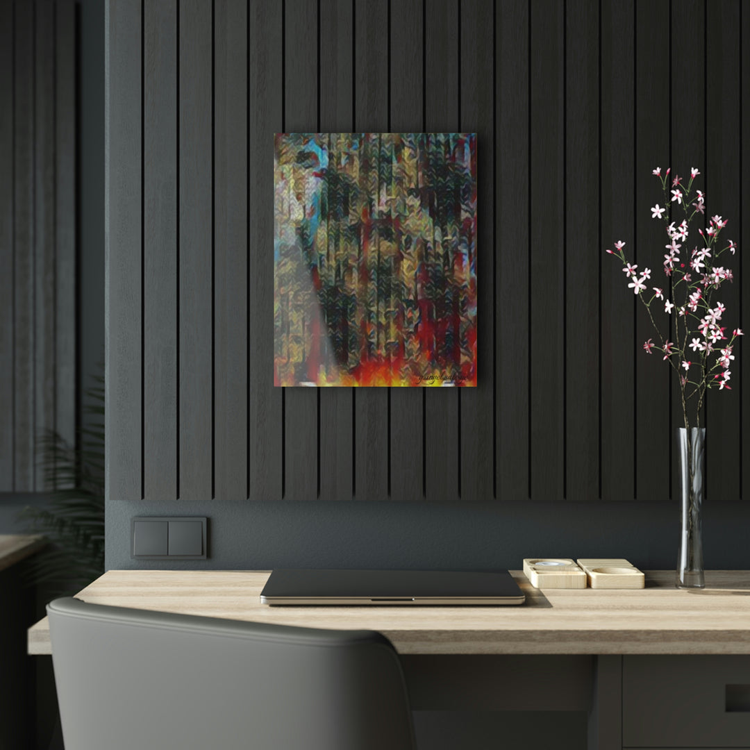 Your Light Pierces the Chaos in the air Acrylic Prints