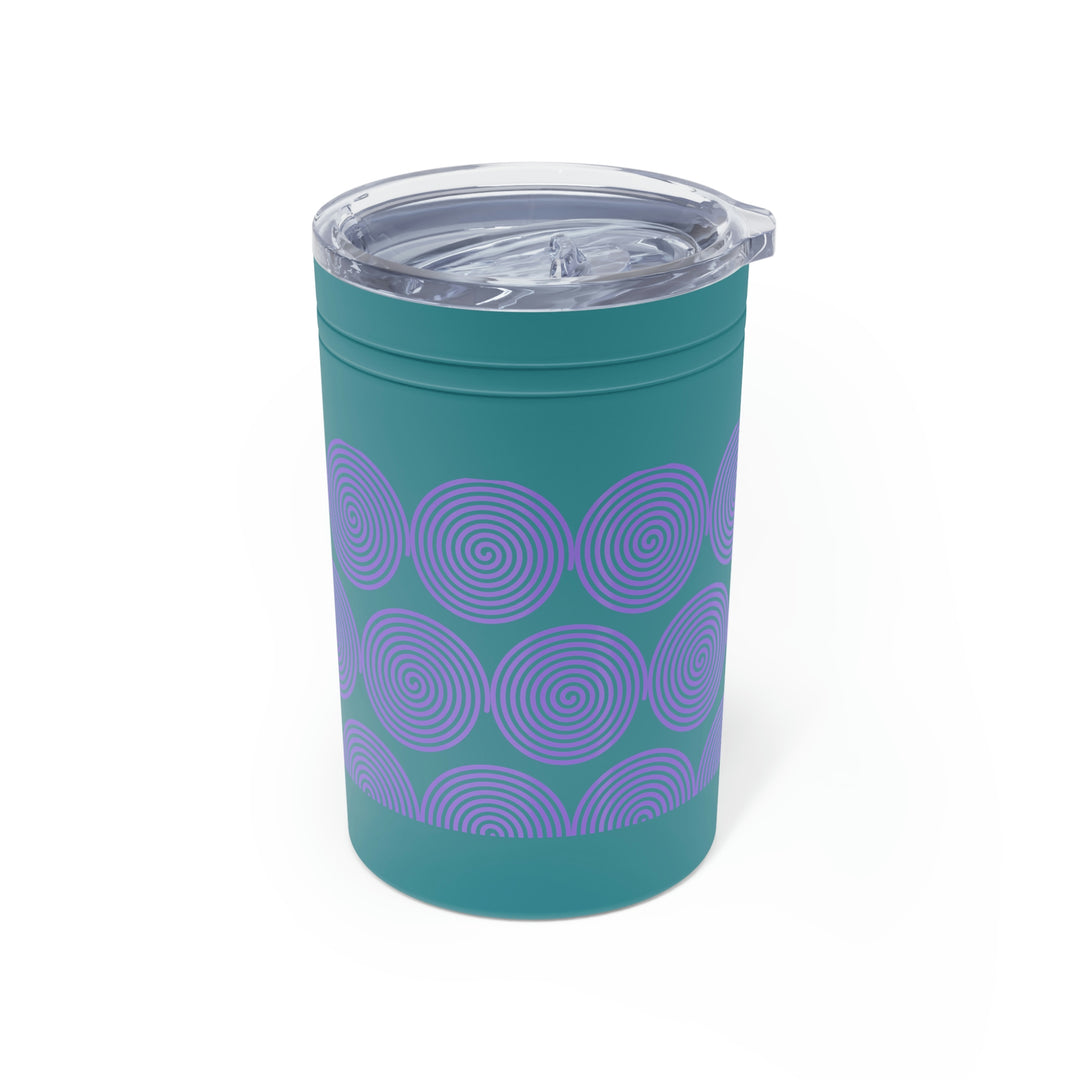 Purple Spiral Vacuum Insulated Tumbler, 11oz