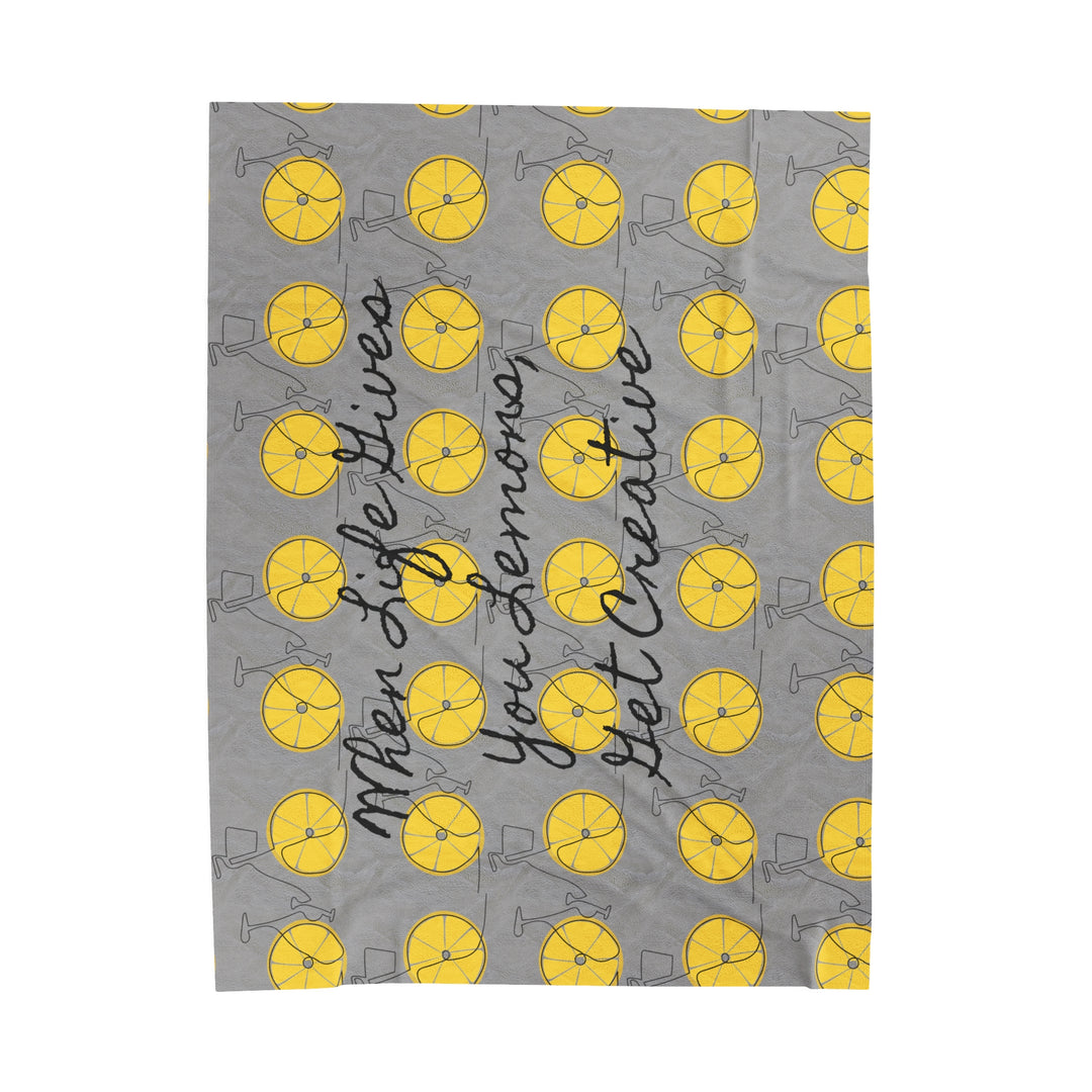 Life gives you lemons Velveteen Plush Blanket