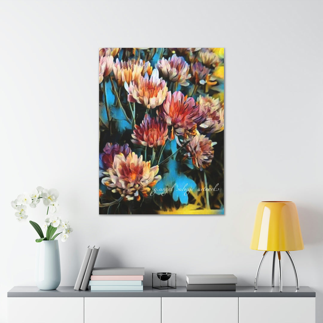 Corinthian Mums Canvas Gallery Wraps