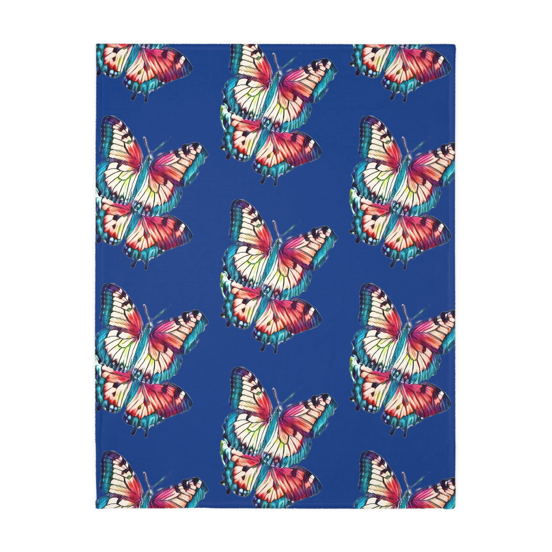 Maybe we are all like Butterflies Velveteen Minky Blanket (Two-sided print)stylr 1