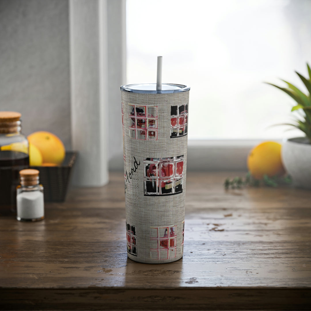 1956 Ford Truck ,Skinny Steel Tumbler with Straw, 20oz
