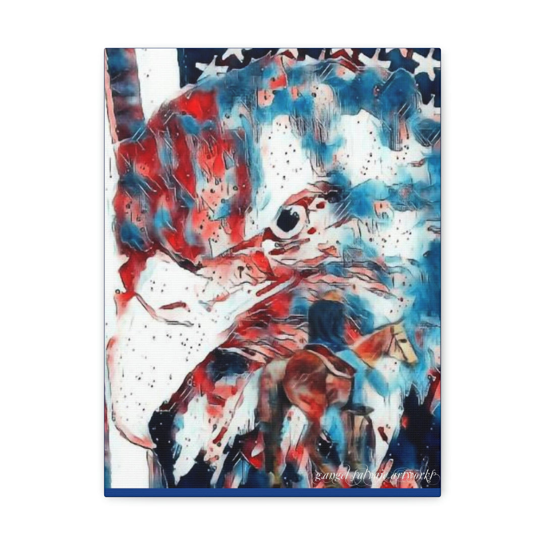America Strong and Free Canvas Gallery Wraps