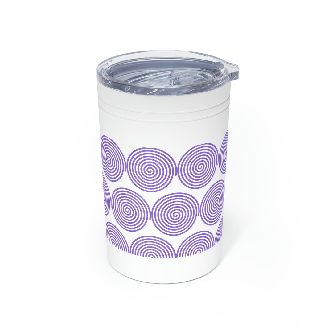 Purple Spiral Vacuum Insulated Tumbler, 11oz