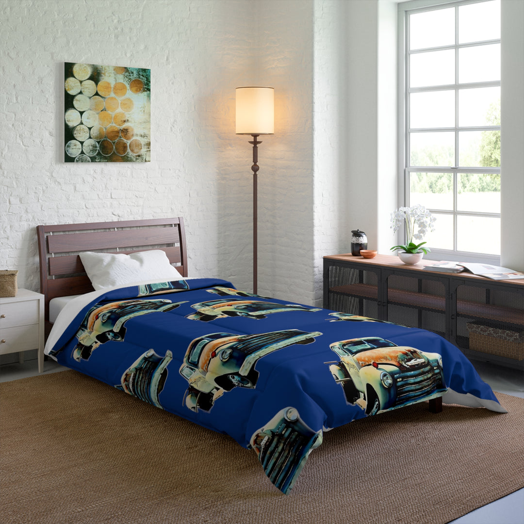 1953 Antique Truck  Blue Comforter style 2