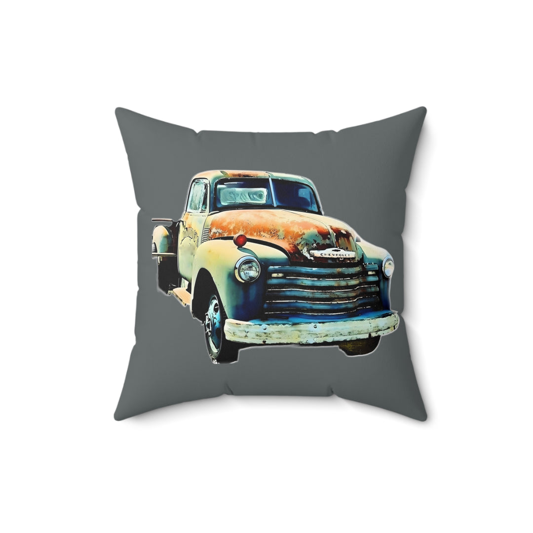 1953 Antique Truck Faux Suede Square Pillow