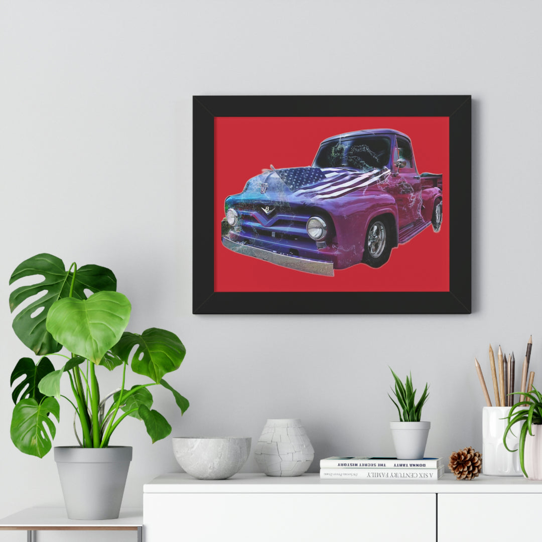 1956 Ford Truck Framed Horizontal Poster