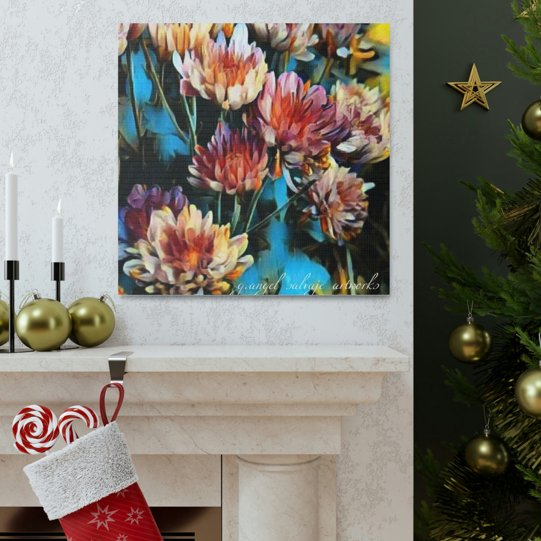Corinthian Mums Canvas Gallery Wraps