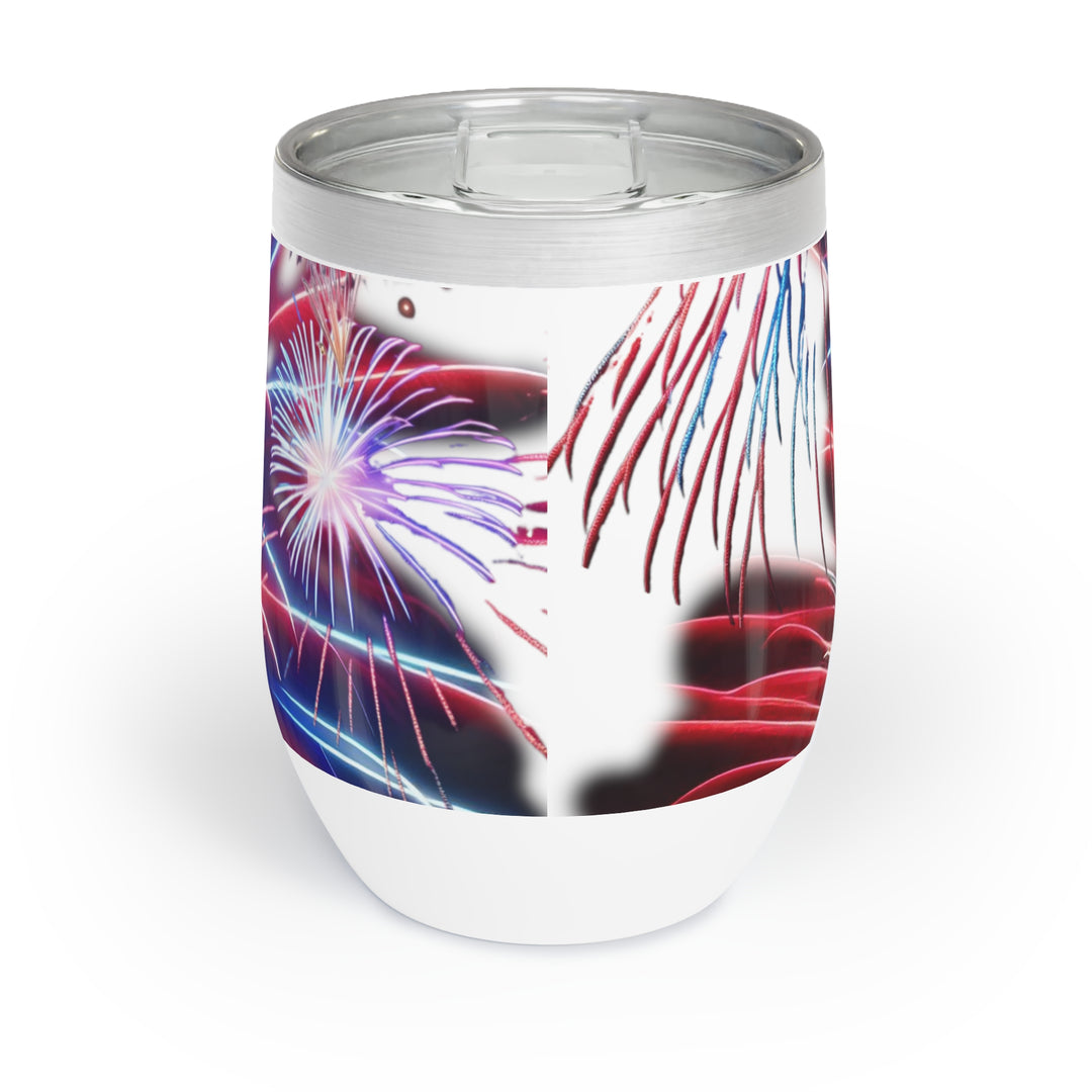 Patriotic Fire Crackers Chill Wine Tumbler