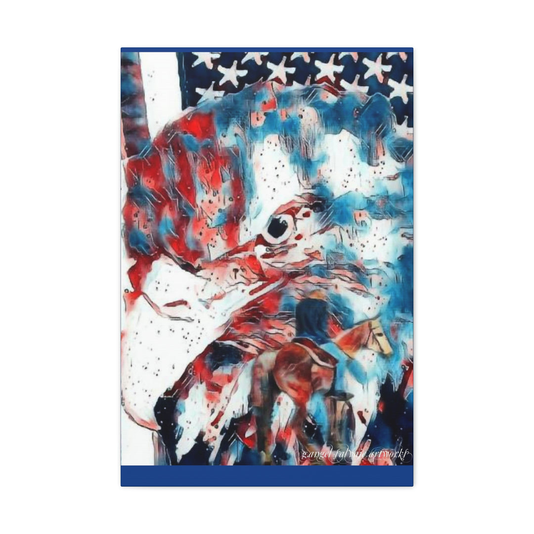 America Strong and Free Canvas Gallery Wraps