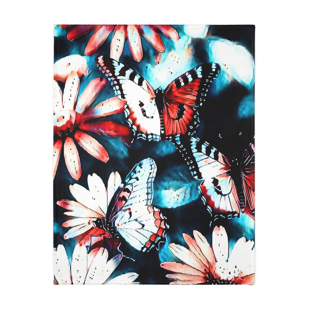 Maybe we are all Butterflies style 2 Velveteen Minky Blanket (Two-sided print)