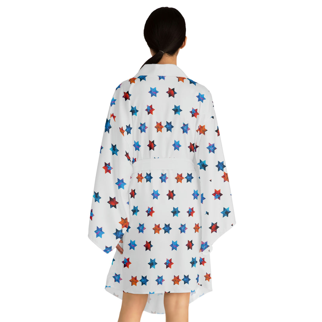 Stars Long Sleeve Kimono Robe (AOP)