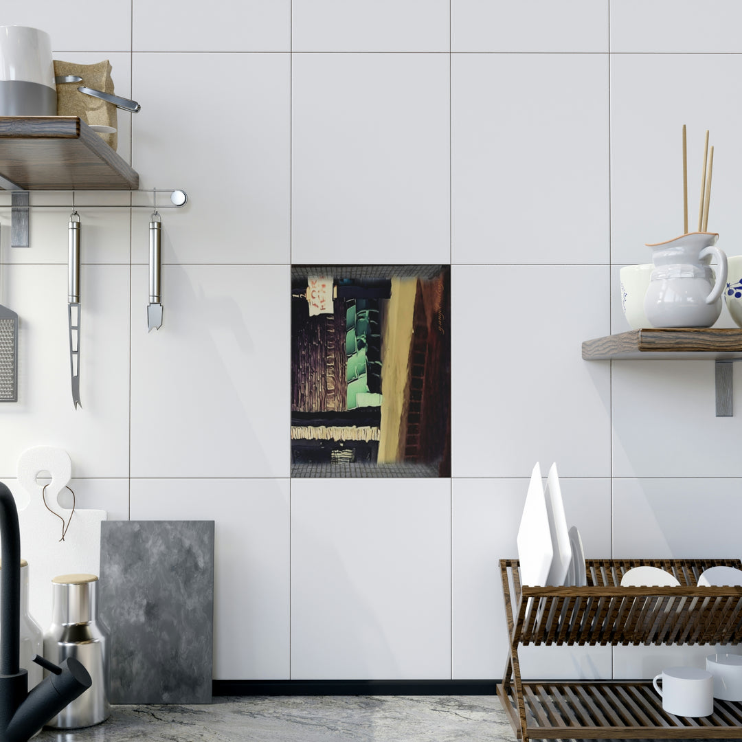 Waystation to Judgement Ceramic Photo Tile