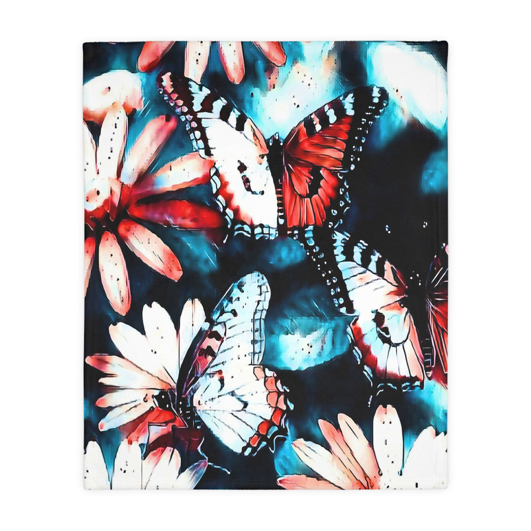 Maybe we are all Butterflies style 2 Velveteen Minky Blanket (Two-sided print)