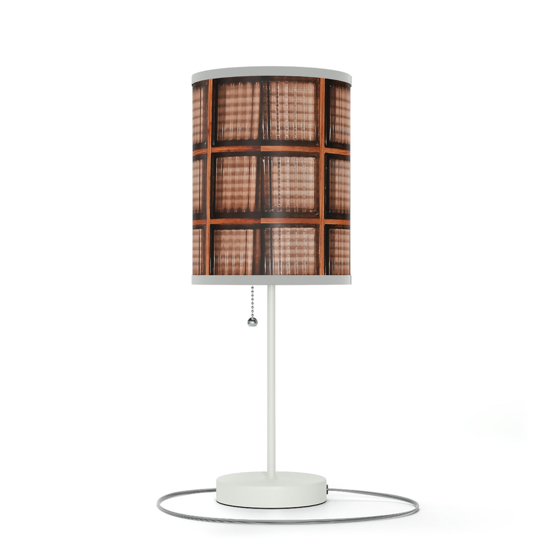 Wood and Glass design Lamp on a Stand, US|CA plug