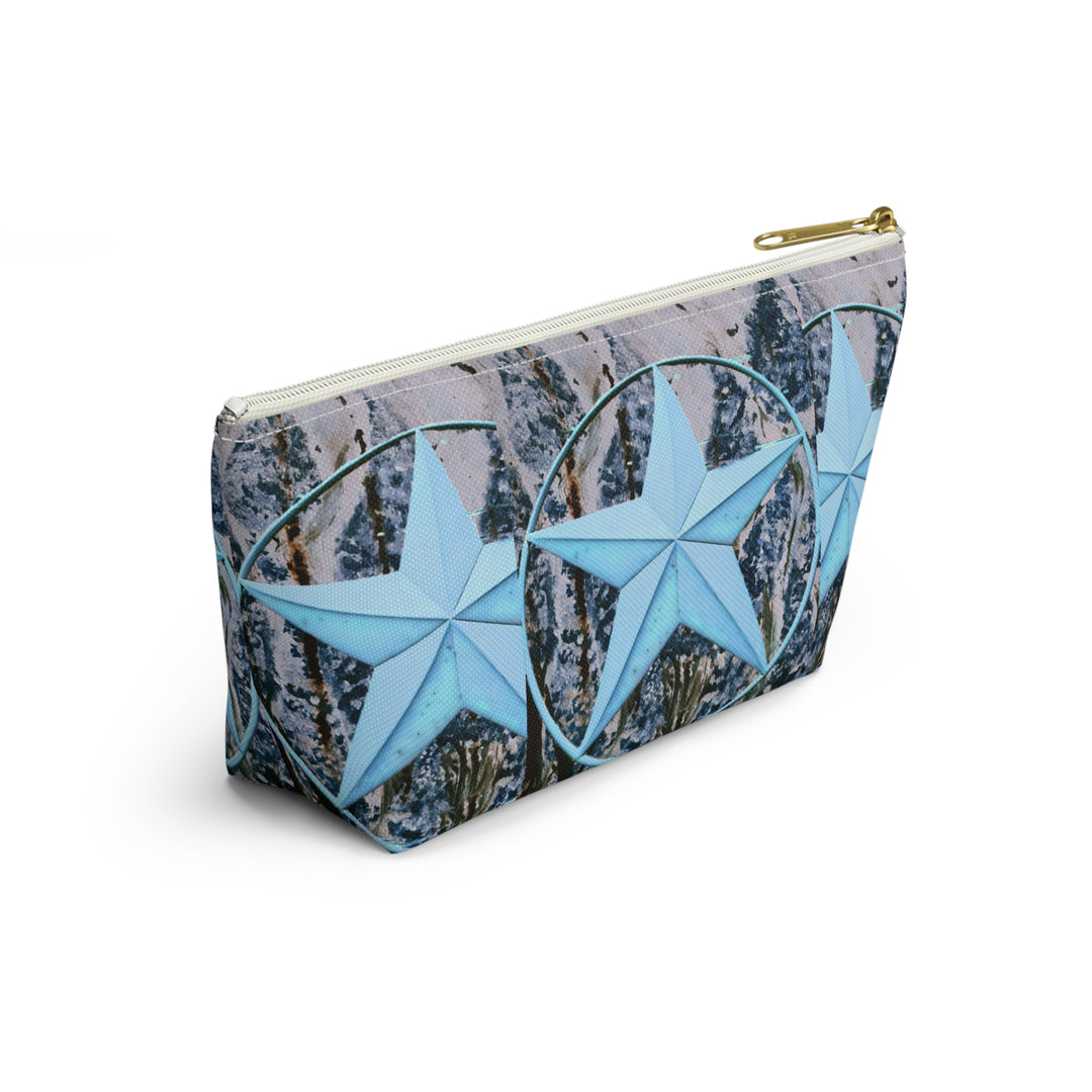 Star and Bluebonnet Accessory Pouch w T-bottom