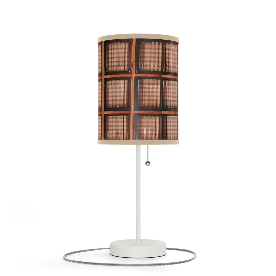Wood and Glass design Lamp on a Stand, US|CA plug
