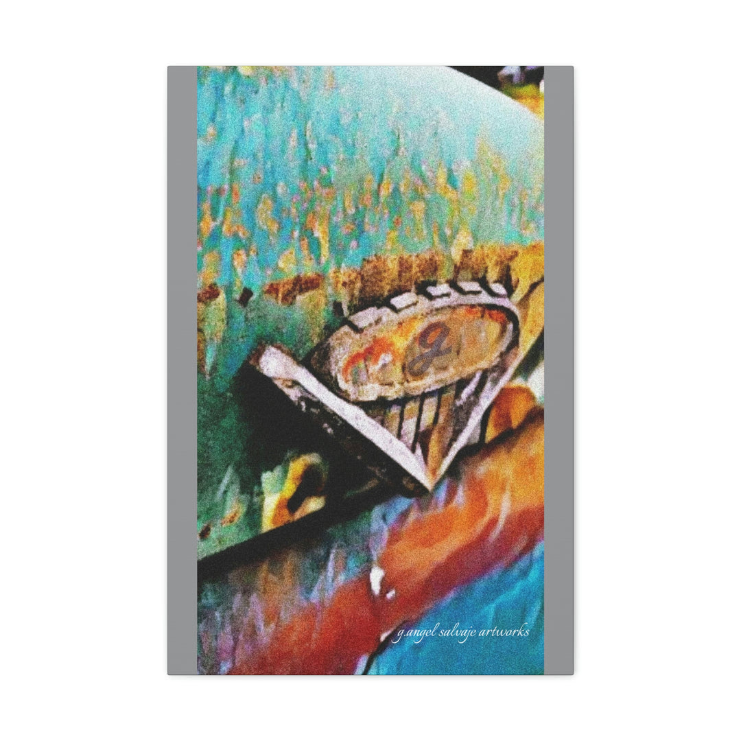 g's '63 V6 emblem on Canvas Gallery Wraps