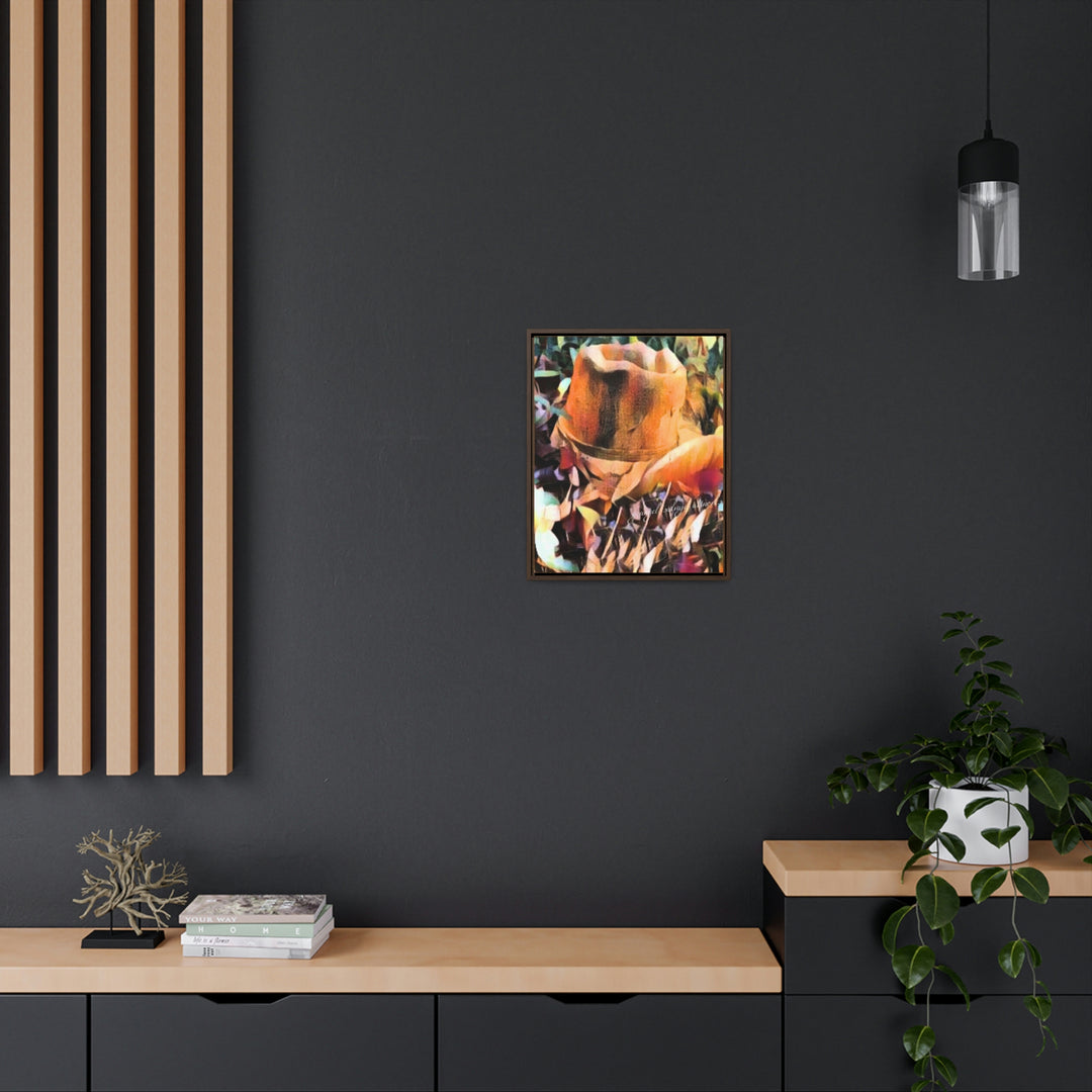 A Man's Hat Gallery Canvas Wraps, Vertical Frame
