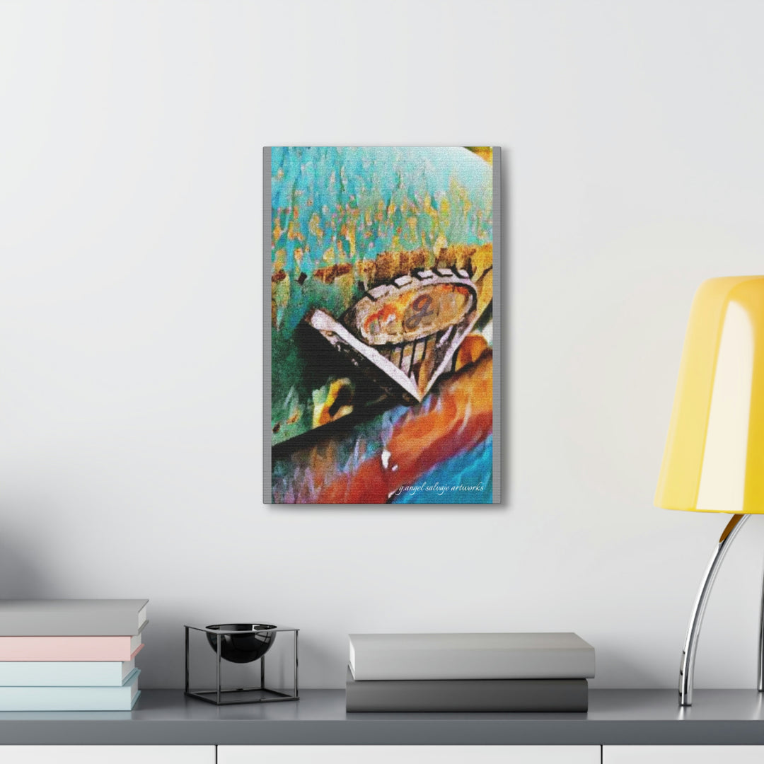 g's '63 V6 emblem on Canvas Gallery Wraps