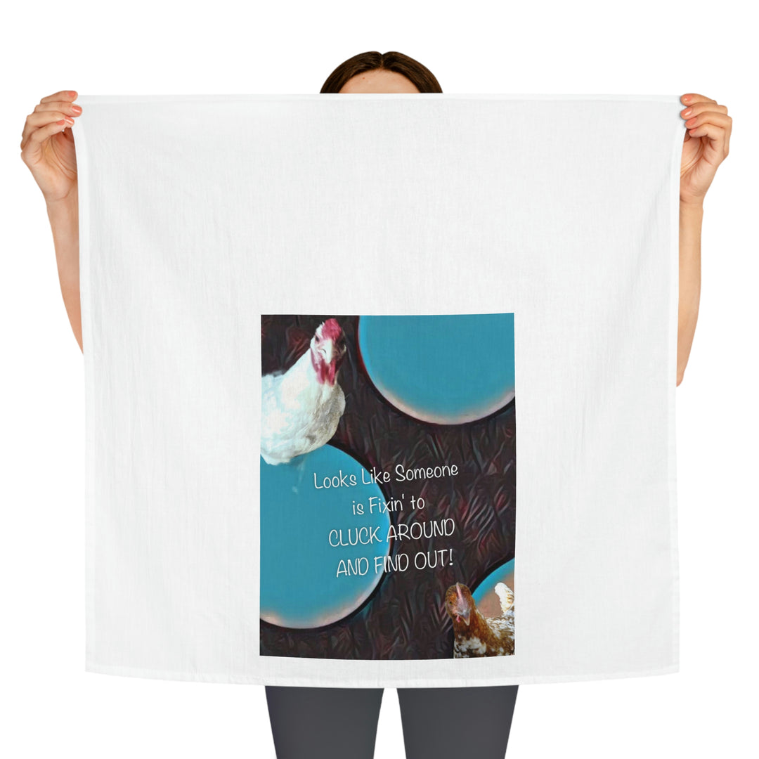 Blanche & Spot Tea Towel