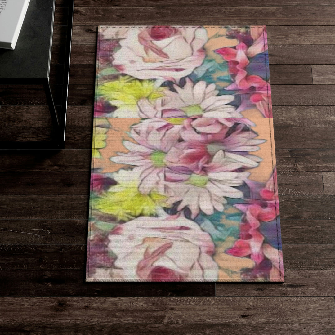 Floral in coral Dornier Rug