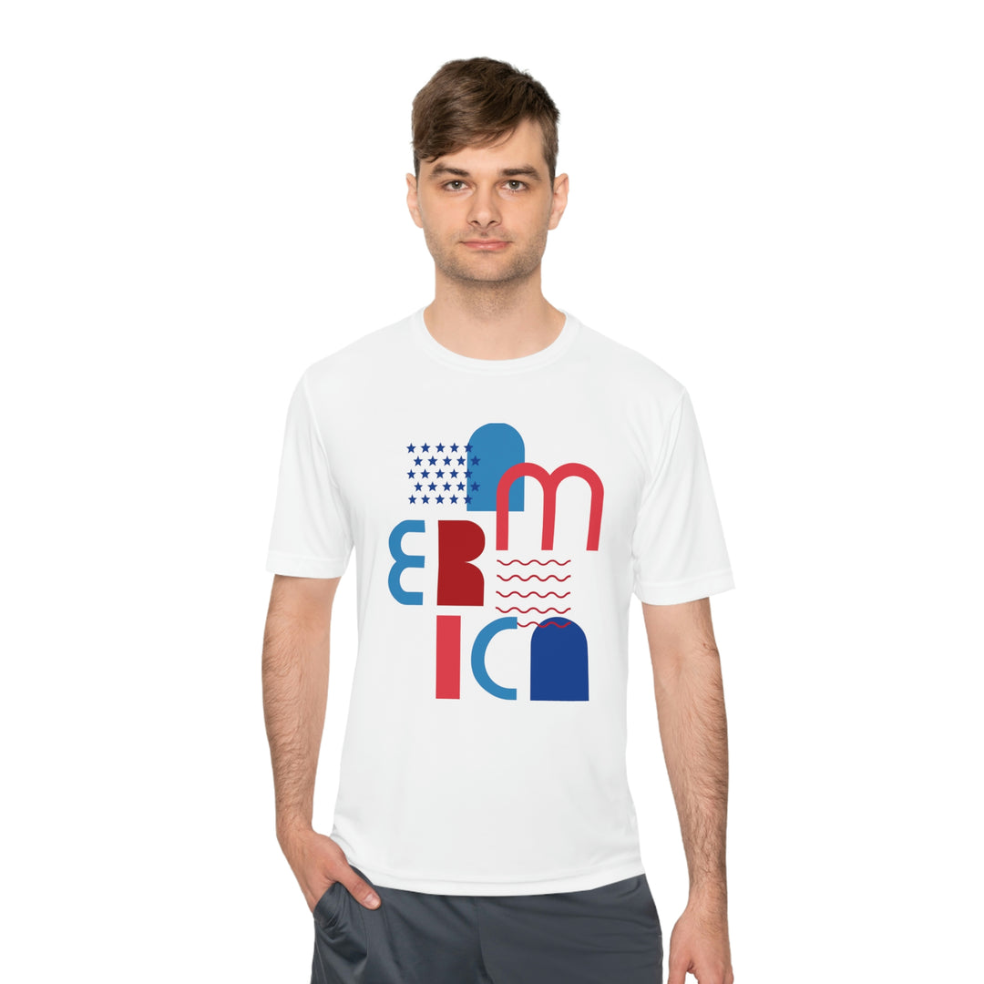 America the Beautiful Unisex Moisture Wicking Tee