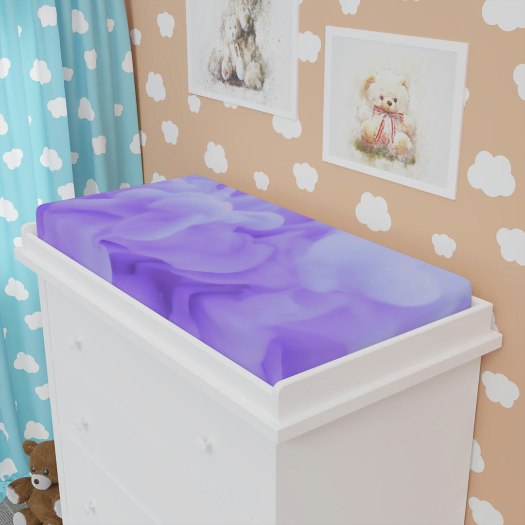 Lavender Clouds Baby Changing Pad Cover