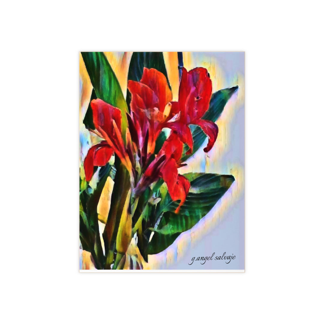 Texas Cannas Ceramic Photo Tile