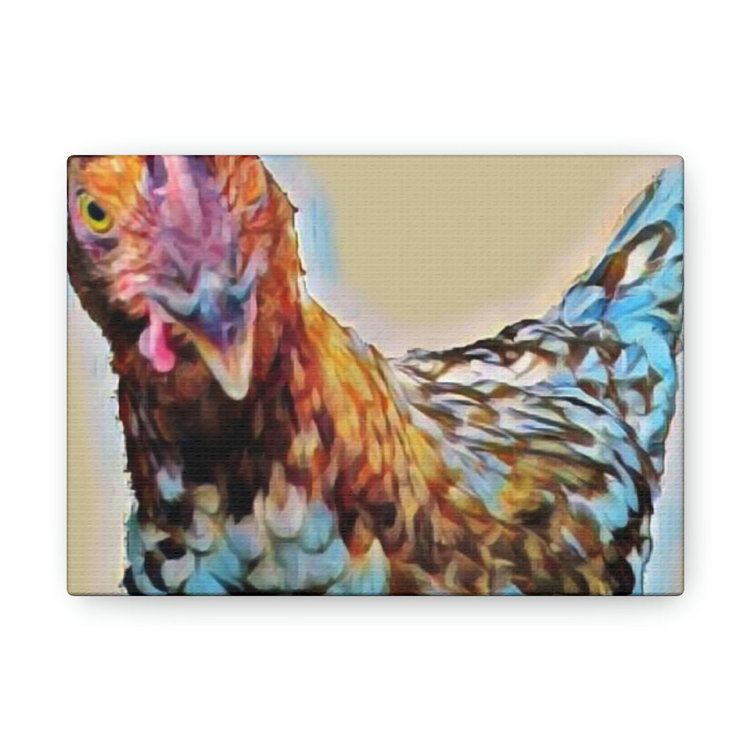 Spot the Hen on Canvas Gallery Wraps